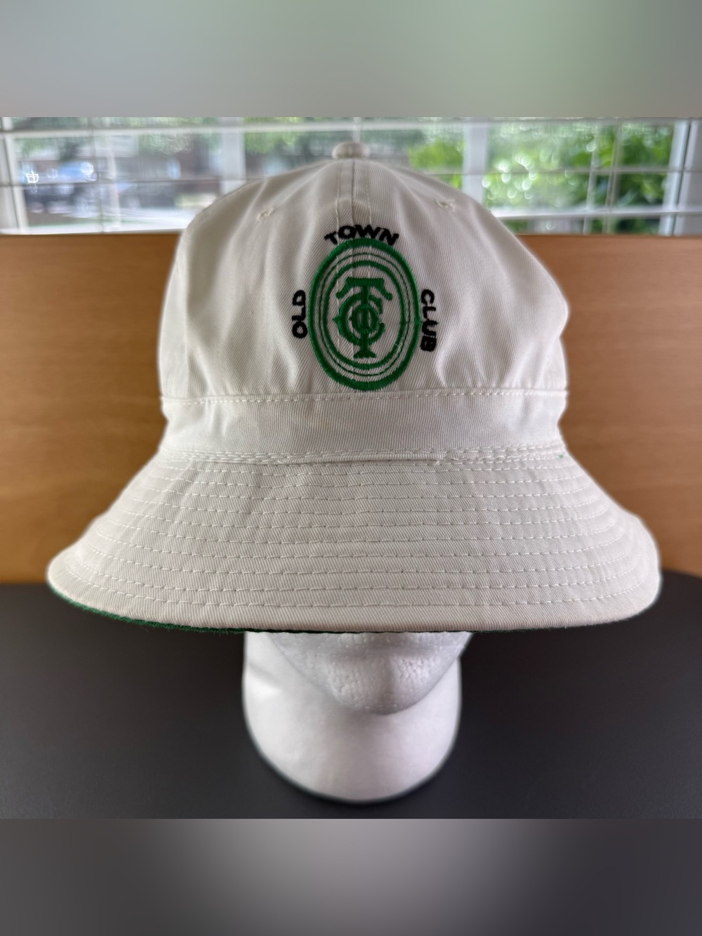 VTG 90s Old Town Club Golf Course Winston-Salem Wake Forest Top 100 Bucket Hat L